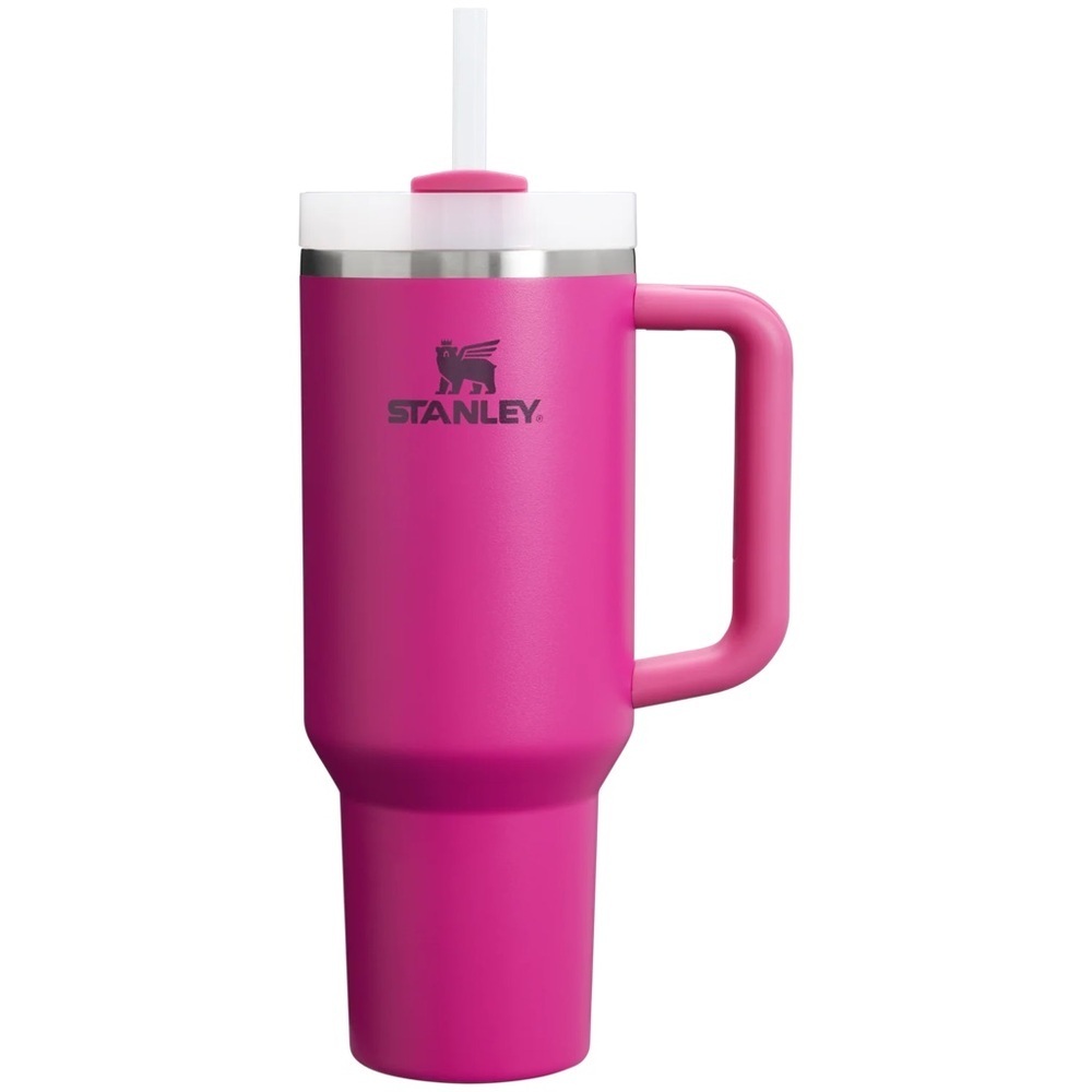 Stanley Fuchsia Pink The Flowstate Quencher H2.O Tumbler 40 oz 3 Position Lid